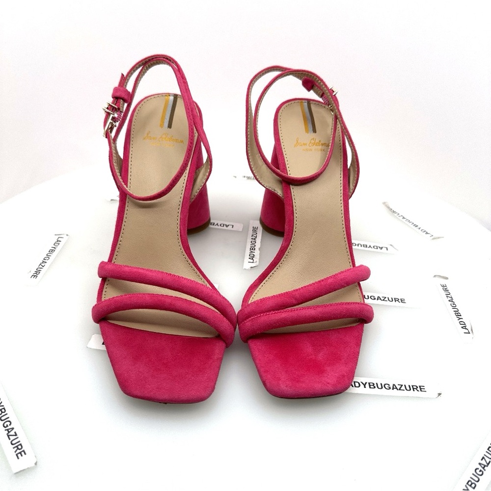 NWOB Sam Edelman Women’s Suede Pink Strappy Heels US 7 / EUR 37